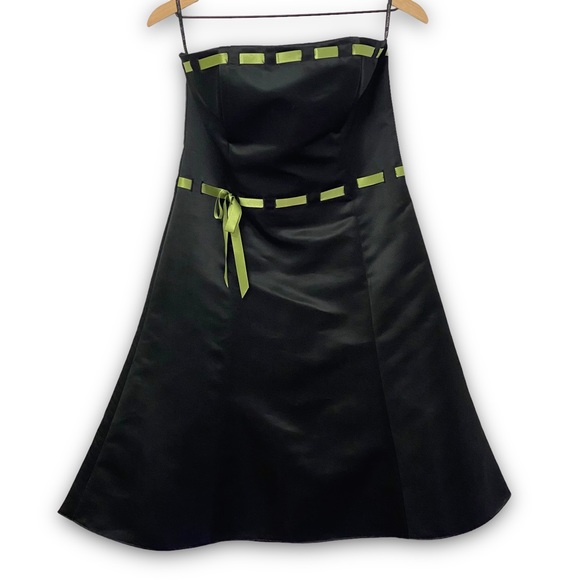 Vintage 90s Jessica McClintock for Gunne Sax Strapless Evening Dress - Picture 1 of 5